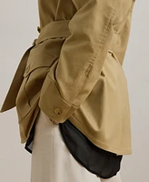 Lauren Ralph Women's Double-Faced Stretch Cotton Field Jacket