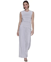 Karl Lagerfeld Paris Women's Scalloped-Trim Sweater