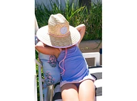 Bits & Bows Girls Lifeguard Hat in Pink