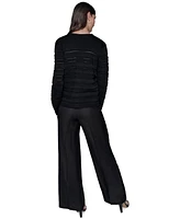 Karl Lagerfeld Paris Women's Scalloped-Trim Cardigan