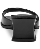 Coach Women's Sculpted C Leather Block-Heel Sandals