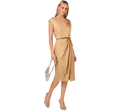 Adrianna by Papell Women's Foil Woven Midi Dress