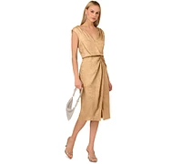 Adrianna by Papell Women's Foil Woven Midi Dress