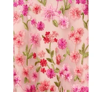 Adrianna Papell Women's Floral-Embroidered Square-Neck Dress