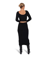 Belle & Bloom Women's All My Life Knit Midi Skirt