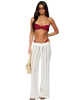Edikted Women's Echo Ladder Knit Pants