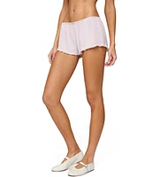 Edikted Women's Sephi Lacey Pointelle Shorts