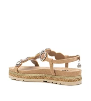 Women's Flat Suede Sandals By Xti