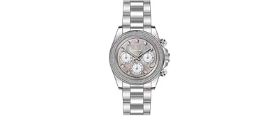 Invicta Women's 48756 Elite Diamond Quartz Chronograph Pink, White Dial Watch