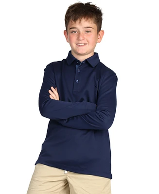 Tailorbyrd Boys Long Sleeve Modal Polo