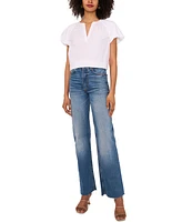 Vince Camuto Women's Cotton Puff-Sleeve Blouse