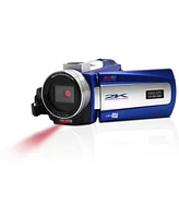 Minolta MN2K50NV 2.7K Qhd 48MP 3" Touchscreen Night Vision Camcorder, Blue