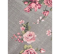 Juniors' Floral-Print Cowlneck A-Line Dress