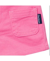 Gerber Toddler Girls Twill Shorts