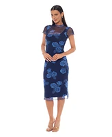 Bebe Women's Printed Powermesh T-Shirt Dress
