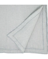 Saro Lifestyle Stonewashed Overlock Edge Table Runner