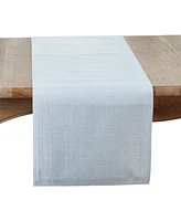 Saro Lifestyle Classic Stitched Plaid Table Runner