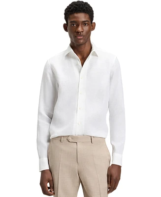 Hugo Boss Beckham x Boss Men's Regular-Fit Linen Shirt