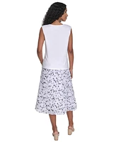 Calvin Klein Petite Cowlneck Sleeveless Top