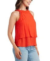 Bcx Juniors' Gauzy Textured Halter Top