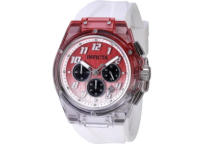 Invicta Men's 47346 S1 Rally Quartz Chronograph Black, Orange, Metallic White Dial Watch