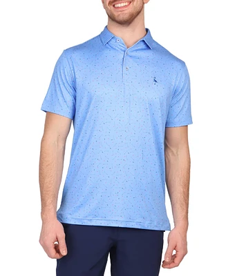 Tailorbyrd Men's Scattered Golf Clubs Printed Performance Polo