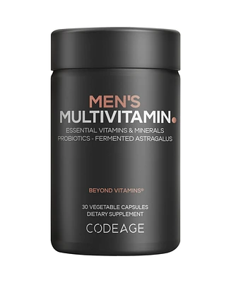 Codeage Men's Multivitamin - Daily Vitamins For Men with Vitamin A, C, D3, E, B12, Magnesium, Zinc, Iron, Chromium, Probiotics, Astragalus & More