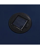 Solar Powered Side Table with Unique Light Patterns for Indoor and Outdoor Ambiance