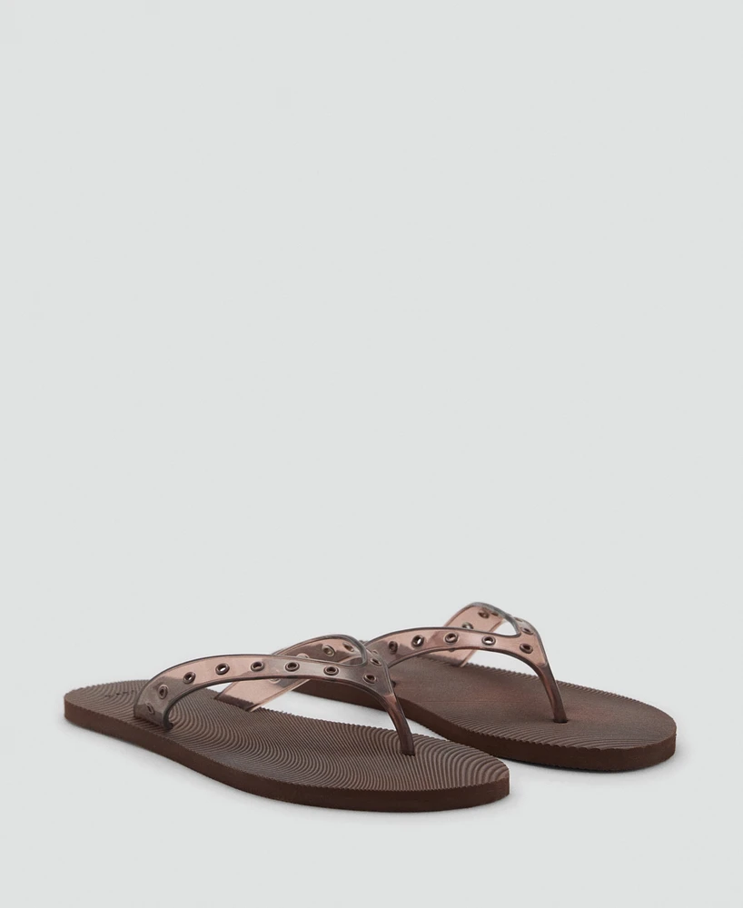 Mango Women's Die-Cut Vinyl Strap Sandals