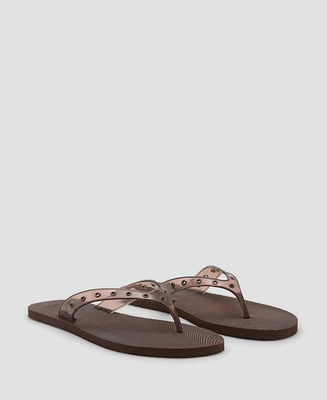 Mango Women's Die-Cut Vinyl Strap Sandals