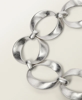 Mango Women's Metal Hoop Belt