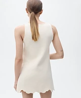 Mango Women's Openwork Details Knitted Dress