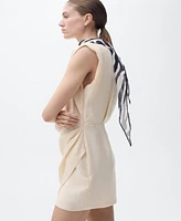 Mango Women's Lyocell Wrap Dress