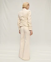 Mango Women's Wide Leg Cotton Suit Pants
