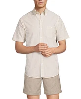 Lands' End Men's Short Sleeve Seersucker Shirt