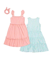 Derek Heart Toddler Girls 2 Pack of Summer Dresses