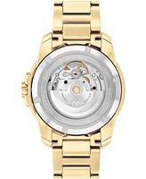 Movado Men's Bold Verso Swiss Automatic Ionic Plated Light Gold Steel Watch, 41mm