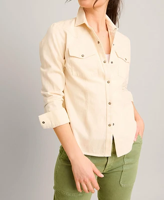 UNTUCKit Women's Denim Ecru Dolly Shirt