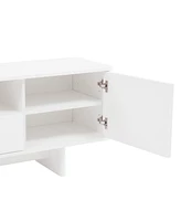 Manhattan Comfort 59" Wood Ella Modern 5-Shelf Tv Stand Fits TVs up to 55"