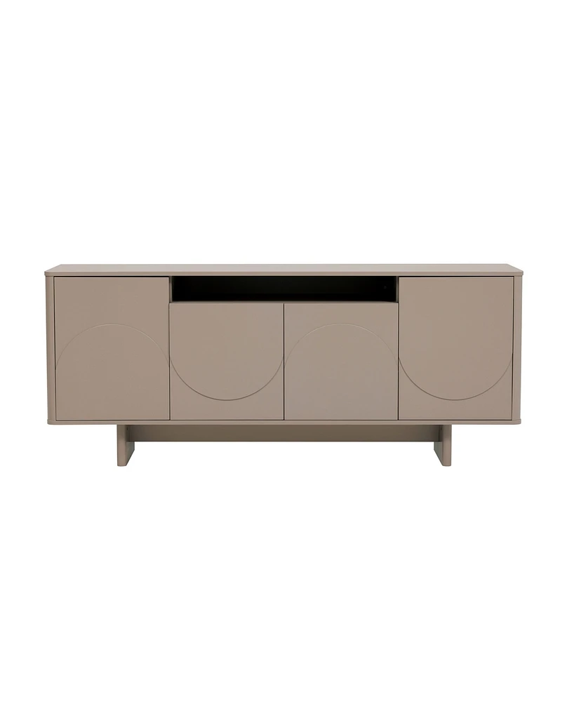 Manhattan Comfort 29.9" Wood Ella Modern 9-Shelf Sideboard