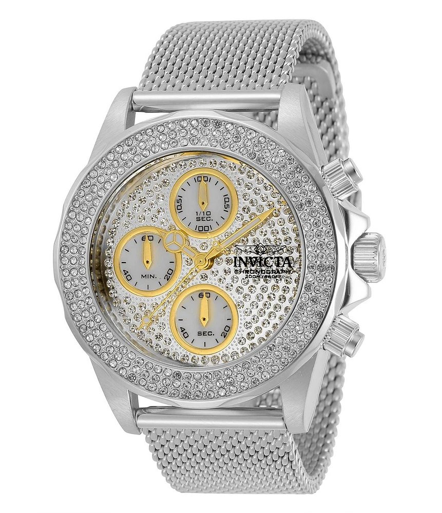 Invicta Women's 32934 Pro Diver Quartz Multifunction White, Silver Dial Watch