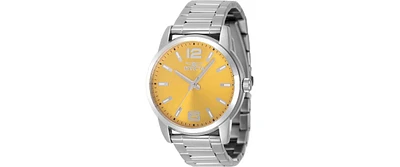 Invicta Men's 48493 Celestial Quartz 3 Hand Yellow Dial Watch