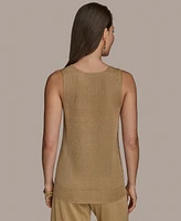 Donna Karan New York Women's Metallic Sweater Knit Tank Top