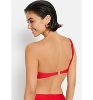 Lscn by Lascana Women's O-Ring Bandeau Bikini Swimsuit Top