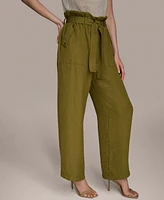 Donna Karan New York Women's Paperbag-Waist Ankle Pants