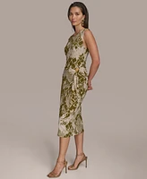 Donna Karan New York Women's Printed Sleeveless Dress
