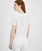 Tommy Hilfiger Women's Placed Floral Ombre T-Shirt