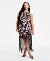 Bar Iii Printed Halter Dress, Exclusively at Macy's