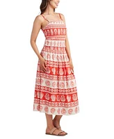 Bcx Juniors Printed Linen Blend Top Maxi Skirt