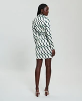Guess Women's Zora Button-Front Long-Sleeve Dress